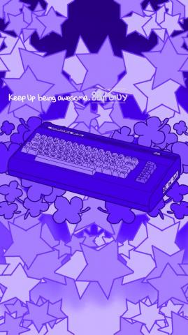 Simple Phone Wallpaper Featuring Bit Guy S First Ever Computer