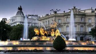 Fuente De Cibeles En Madrid Espa A Fondo Pantalla