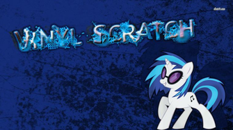 My Little Pony Wallpaper Vinyl Scratch From
