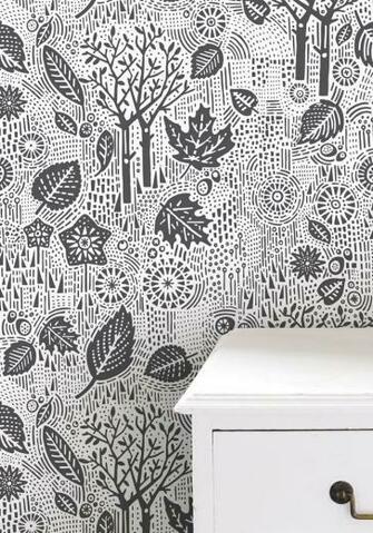 Wallpaper Autumn Charcoal By Bold Noble At Bodie And Fou