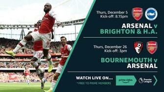 Arsenal Games Live On Amazon Prime Video Partner Promotion