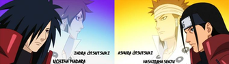 Uchiha Madara Indra Tsutsuki Senju Hashirama Ashura