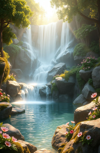 3d Animated Waterfall Wallpaper