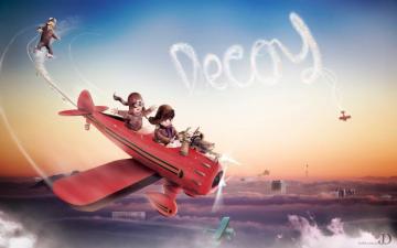 Cute Red Baron Flight Wallpaper HD