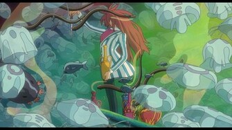 Ponyo On The Cliff By Sea Wallpaper