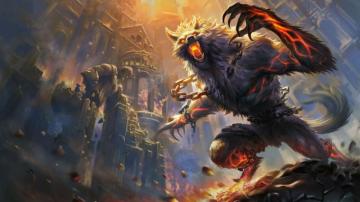 Desktop Wallpaper Beast Fenrir Game Smite HD Image Picture