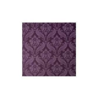 Kelly Hoppen Vintage Flock Purple Wallpaper Damask