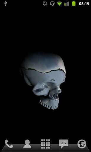 Bigger 3d Moving Skull Live Wallpaper For Android Screenshot