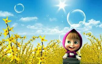 Masha And The Bear Bergerak Gambar Lucu Animated Gif Wallpaper