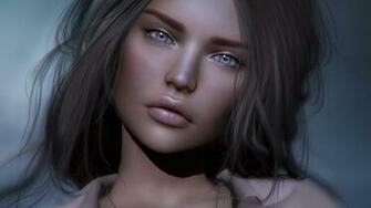 Desktop Wallpaper Beautiful Face Girls 3d Graphics