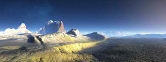 3d Landscape Dual Screen Photography Desktop Wallpaper