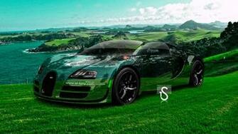 Bugatti Veyron Crystal Nature Sea Front Car