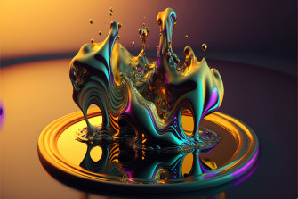Metallic Liquid Abstract 4k Ultra HD Wallpaper