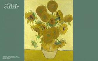 Van Gogh Sunflowers Wallpaper