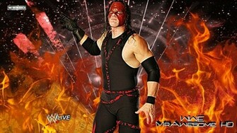 Wwe Kane Background With Logo HD By Mrawesomewwe