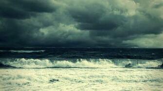 Stormy Sea Wallpaper Beach