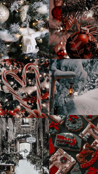 Dark Christmas Aesthetic Phone Wallpaper