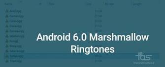 Android Marshmallow Ringtones Pack