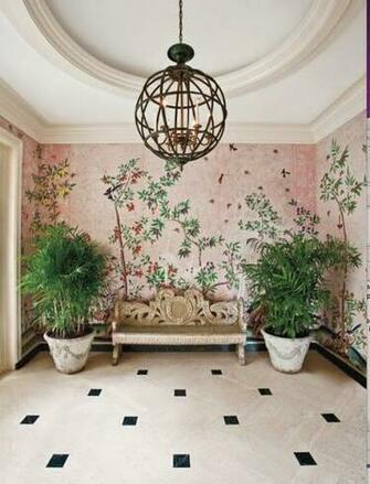 Wallpaper Chinoiserie Chic Pink