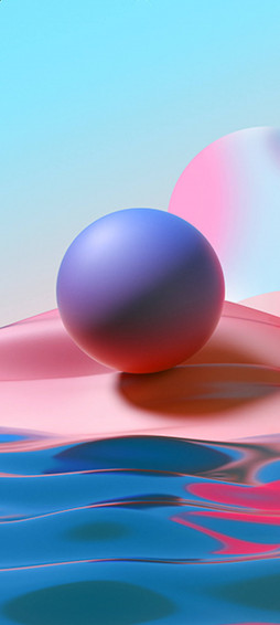 Pastel 3d Sphere Redmi Note Pro Wallpaper