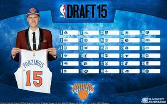 Kristaps Porzingis Knicks Nba Draft Wallpaper Basketball