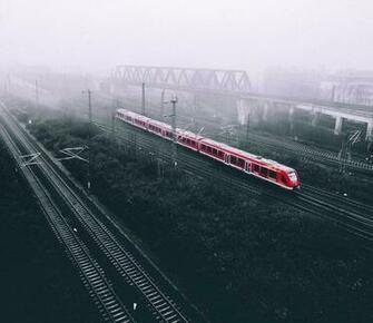 Landscape Train Selective Coloring Deutsche Bahn Wallpaper HD