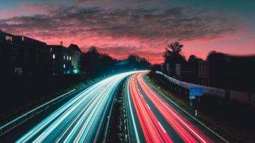 Highway At Sunset HD Wallpaper Background Image