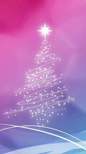 Christmas Lights Tree iPhone 5s Wallpaper