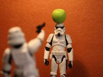 Lego Stormtroopers Having Shooting Contest Wallpaper
