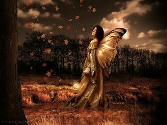 Autumn Magic Fairy Wallpaper