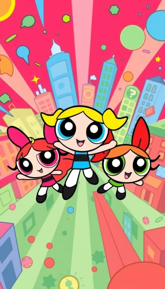 Powerpuff Girls Phone Wallpaper