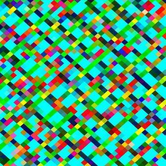 Geometric Pixel Square Pattern Abstract Background In Green Yellow