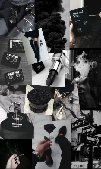Black Wallpaper Aesthetic Cute
