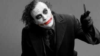 Joker Heath Ledger Dc Comics Black And Red Batman