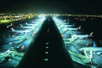 Dubai International Airport At Night HD Wallpaper Update