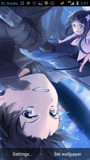 Lwp Sword Art Online Kirito Fly Anime Live Wallpaper Android