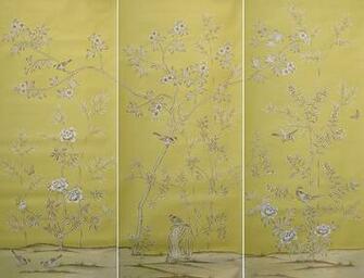 Kashgari Griffin And Wong Handpainted Wallpaper