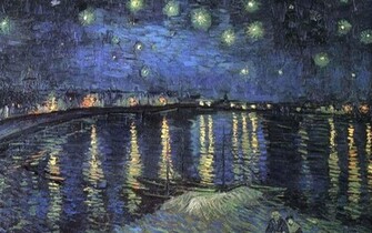 Cosmic Wallpaper Collection Starry Night Over The Rhone By