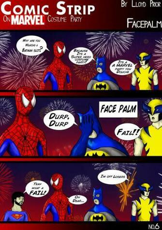 Marvel Comic Strip Wallpaper Party