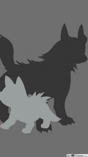 Mightyena And Poochyena Of Pokemon HD Wallpaper
