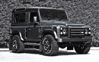 Silver Land Rover Defender Wallpaper Car