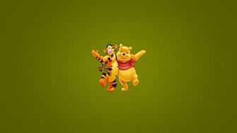 Wallpaper Winnie The Pooh Friends Minimalism Tigger Too