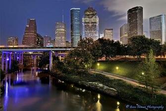 Houston City Skyline HD Desktop Background Pictures