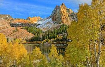 Cottonwood Canyon Salt Lake City Utah Usa Mountains Trees
