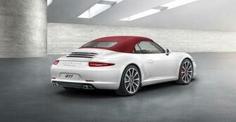 White Porsche Carrera S Cabriolet Wallpaper
