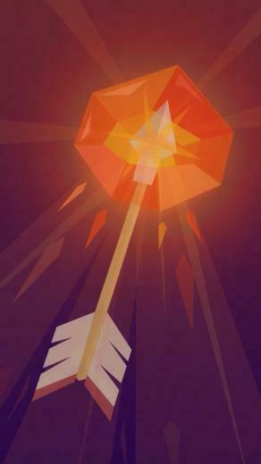 Burning Arrow Illustration Wallpaper iPhone