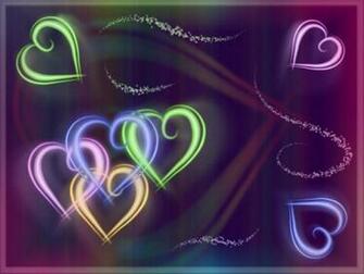 Happy Valentines Bright Colors Wallpaper