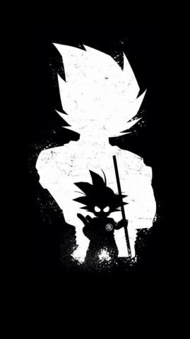Goku Dark Black Minimal 4k Ultra HD Mobile Wallpaper