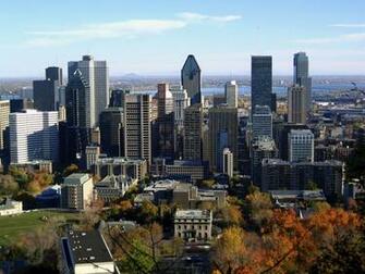 Montreal Canada Building Skyscraper Autumn G Wallpaper Background