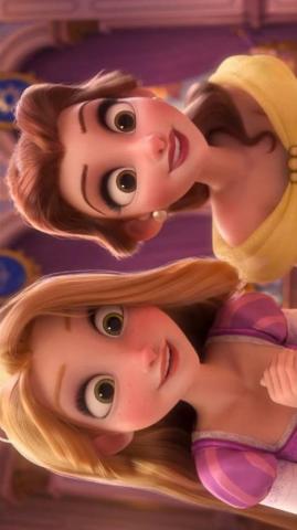 Disney Princess Cartoons Abstract